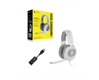 Наушники Corsair HS55 Surround Headset White (CA-9011266-EU)