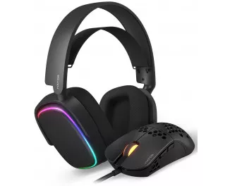 Наушники Hator Phoenix 7.1 RGB + Stellar Pro Black (НТR-001)