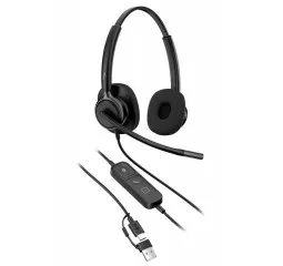 Наушники HP Poly Mission 425 Stereo USB Wired Headset Classic (C01B3AA)