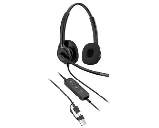 Наушники HP Poly Mission 425 Stereo USB Wired Headset Classic (C01B3AA)
