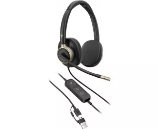 Наушники HP Poly Mission 825 Stereo USB Wired Headset (C01FCAA)