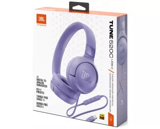 Навушники JBL Tune 520C Purple (JBLT520CPUR)