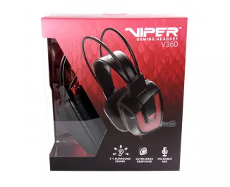 Наушники Patriot Viper V360 Virtual 7.1 Black/Red (PV3607UMLK)