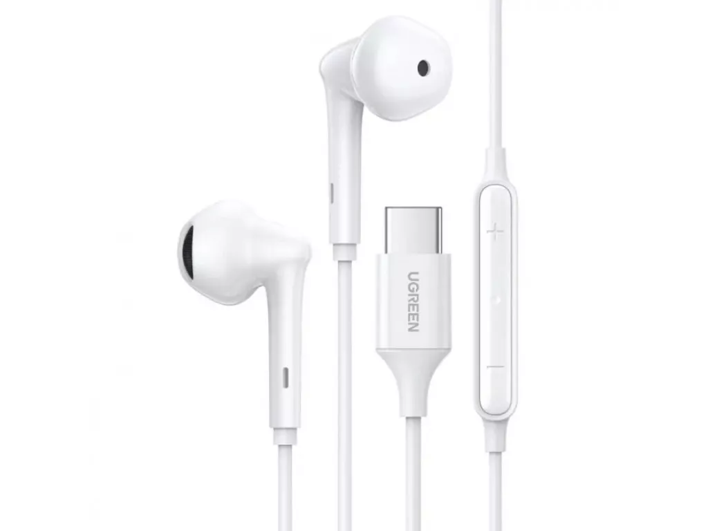 Наушники UGREEN EP101 Wired Earphones with Type-C Connector White (UGR-60700)