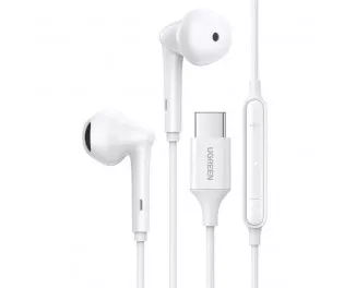 Наушники UGREEN EP101 Wired Earphones with Type-C Connector White (UGR-60700)