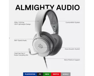 Навушники SteelSeries Arctis Nova 1P White (61612)
