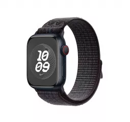Нейлоновый ремешок для Apple Watch 38/40/41mm Apple Nike Sport Loop Black/Blue (MUJV3)