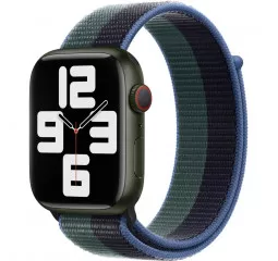 Нейлоновый ремешок для Apple Watch 38/40/41mm Apple Sport Loop Midnight/Eucalyptus (MN5M3)