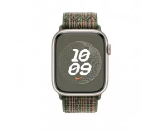 Нейлоновый ремешок для Apple Watch 41mm Apple Nike Sport Loop Sequoia/Orange (MTL33ZM/A)