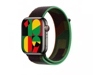 Нейлоновый ремешок для Apple Watch 41mm Apple Sport Loop Black Unity (MUJT3)