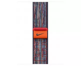 Нейлоновий ремінець для Apple Watch 42mm Apple Nike Sport Loop Blue/Red (MXU03)