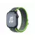 Нейлоновий ремінець для Apple Watch 44/45/46 mm Apple Nike Sport Loop Bright Green/Blue (MTL43)