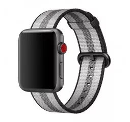 Нейлоновий ремінець для Apple Watch 44/45/46mm Apple Woven Nylon Black (MQVR2)