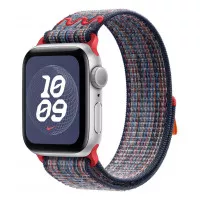 Нейлоновый ремешок для Apple Watch 46 mm Apple Nike Sport Loop Blue/Red (MXU43)