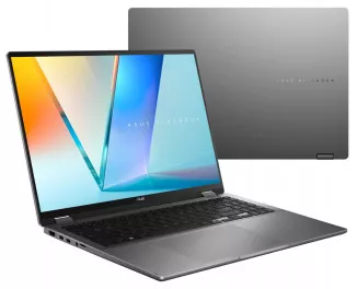 Ноутбук ASUS Vivobook 16 Flip (TP3607); Copilot+ PC (TP3607SA-PS322) Matte Gray