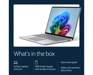 Ноутбук Microsoft Surface Laptop 8th Edition Copilot+ PC 13.8 Snapdragon X2 Plus 16/512Gb (EP2-59034) Platinum