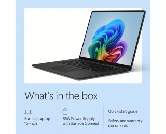Ноутбук Microsoft Surface Laptop 8th Edition Copilot+ PC 15 Snapdragon X2 Elite 16/1Tb (EP2-60139) Black