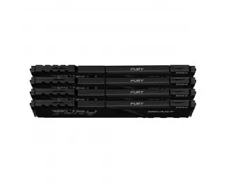 Оперативна пам'ять DDR4 128 Gb (3200 MHz) (Kit 32 Gb x 4) Kingston Fury Beast Black (KF432C16BBK4/128)