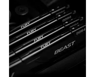 Оперативна пам'ять DDR4 128 Gb (3200 MHz) (Kit 32 Gb x 4) Kingston Fury Beast Black (KF432C16BBK4/128)