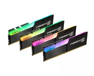 Оперативная память DDR4 128 Gb (3600 MHz) (Kit 32 Gb x 4) G.SKILL Trident Z RGB Black (F4-3600C18Q-128GTZR)
