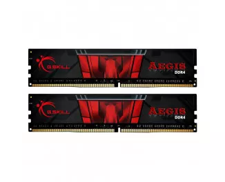 Оперативная память DDR4 16 Gb (2400 MHz) (Kit 8 Gb x 2) G.SKILL Aegis (F4-2400C17D-16GIS)