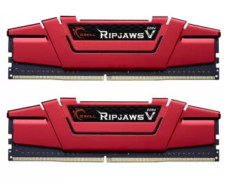 Оперативная память DDR4 16 Gb (2666 MHz) (Kit 8 Gb x 2) G.SKILL Ripjaws V Red (F4-2666C19D-16GVR)
