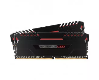 Оперативная память DDR4 16 Gb (3000 MHz) (Kit 8 Gb x 2) Corsair Vengeance LED Red (CMU16GX4M2C3000C15R)