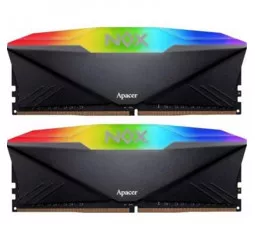 Оперативная память DDR4 16 Gb (3200 MHz) (Kit 8 Gb x 2) Apacer NOX RGB Black (AH4U16G32C28YNBAA-2)