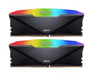 Оперативная память DDR4 16 Gb (3200 MHz) (Kit 8 Gb x 2) Apacer NOX RGB Black (AH4U16G32C28YNBAA-2)