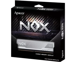 Оперативная память DDR4 16 Gb (3200 MHz) (Kit 8 Gb x 2) Apacer NOX White (AH4U16G32C28YMWAA-2)