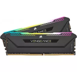 Оперативная память DDR4 16 Gb (3200 MHz) (Kit 8 Gb x 2) Corsair Vengeance RGB PRO SL Black (CMH16GX4M2Z3200C16)