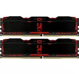 Оперативная память DDR4 16 Gb (3200 MHz) (Kit 8 Gb x 2) GOODRAM IRDM X Black (IR-X3200D464L16SA/16GDC)