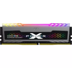 Оперативная память DDR4 16 Gb (3200 MHz) Silicon Power XPOWER Turbine RGB (SP016GXLZU320BSB)