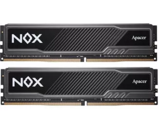 Оперативная память DDR4 16 Gb (3600 MHz) (Kit 8 Gb x 2) Apacer NOX (AH4U16G36C25YMBAA-2)