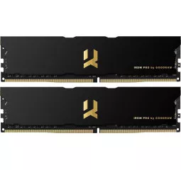 Оперативная память DDR4 16 Gb (3600 MHz) (Kit 8 Gb x 2) GOODRAM Iridium Pro Deep Black (IRP-K3600D4V64L18S/16GDC)