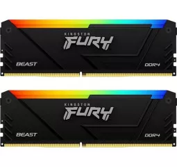 Оперативная память DDR4 16 Gb (3600 MHz) (Kit 8 Gb x 2) Kingston Fury Beast RGB (KF436C17BB2AK2/16)