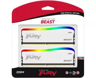 Оперативная память DDR4 16 Gb (3600 MHz) (Kit 8 Gb x 2) Kingston Fury Beast RGB Limited Edition (KF436C17BWAK2/16)