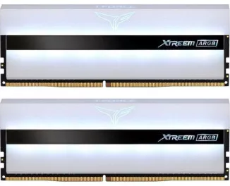 Оперативная память DDR4 16 Gb (3600 MHz) (Kit 8 Gb x 2) Team T-Force Xtreem ARGB White (TF13D416G3600HC18JDC01)