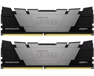 Оперативная память DDR4 16 Gb (4800 MHz) (Kit 8 Gb x 2) Kingston Fury Renegade Black (KF448C19RB2K2/16)