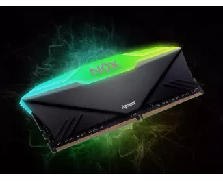Оперативна пам'ять DDR4 32 Gb (3200 MHz) (Kit 16 Gb x 2) Apacer NOX RGB Black (AH4U32G32C28YNBAA-2)