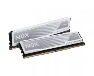Оперативна пам'ять DDR4 32 Gb (3200 MHz) (Kit 16 Gb x 2) Apacer NOX White (AH4U32G32C28YMWAA-2)