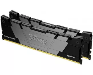 Оперативна пам'ять DDR4 32 Gb (3200 MHz) (Kit 16 Gb x 2) Kingston Fury Renegade Black (KF432C16RB12K2/32)