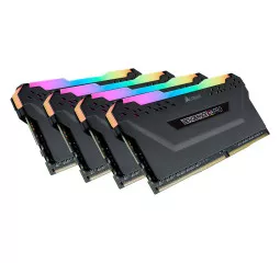 Оперативная память DDR4 32 Gb (3200 MHz) (Kit 8 Gb x 4) Corsair Vengeance RGB PRO (CMW32GX4M4Z3200C16)