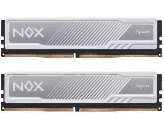 Оперативная память DDR4 32 Gb (3600 MHz) (Kit 16 Gb x 2) Apacer NOX White (AH4U32G36C25YMWAA-2)
