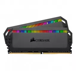 Оперативна пам'ять DDR4 32 Gb (3600 MHz) (Kit 16 Gb x 2) Corsair Dominator Platinum RGB (CMT32GX4M2Z3600C18)
