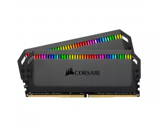 Оперативна пам'ять DDR4 32 Gb (3600 MHz) (Kit 16 Gb x 2) Corsair Dominator Platinum RGB (CMT32GX4M2Z3600C18)