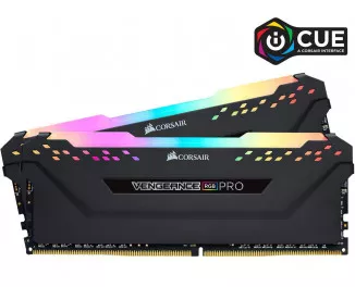 Оперативная память DDR4 32 Gb (3600 MHz) (Kit 16 Gb x 2) Corsair Vengeance RGB PRO Black (CMW32GX4M2Z3600C18)