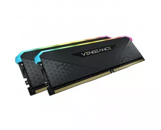 Оперативна пам'ять DDR4 32 Gb (3600 MHz) (Kit 16 Gb x 2) Corsair Vengeance RGB RS Black (CMG32GX4M2D3600C18)