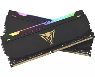 Оперативна пам'ять DDR4 32 Gb (3600 MHz) (Kit 16 Gb x 2) Patriot Viper Steel RGB Black (PVSR432G360C0K)