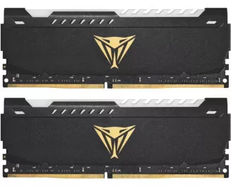 Оперативна пам'ять DDR4 32 Gb (3600 MHz) (Kit 16 Gb x 2) Patriot Viper Steel RGB Black (PVSR432G360C0K)